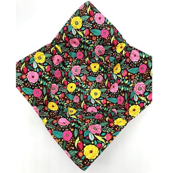 NWOT ⭐ Floral Microwave Bowl Cozy - 8.5" for up to 8" bowls - Handmade in USA - Picture 3 of 14